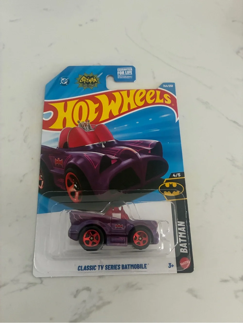 2026 Hot Wheels Batman Classic TV Series Batmobile Purple 144/250 New